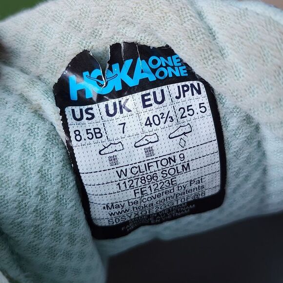 HOKA CLIFTON 9 - Womens Athletic Shoes - SIZE 8.5B - See All Pictures- - Picture 11 of 11